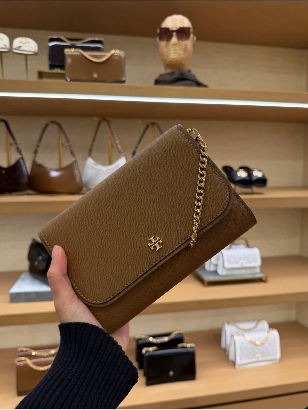 New Tory Burch Emerson chain wallet crossbody